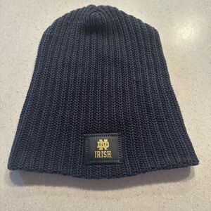 Notre Dame Fighting Irish Knit Beanie Hat! LOVE YOUR MELON. Navy & gold
